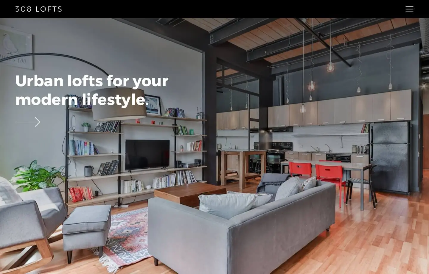 website for 308 lofts and real estate