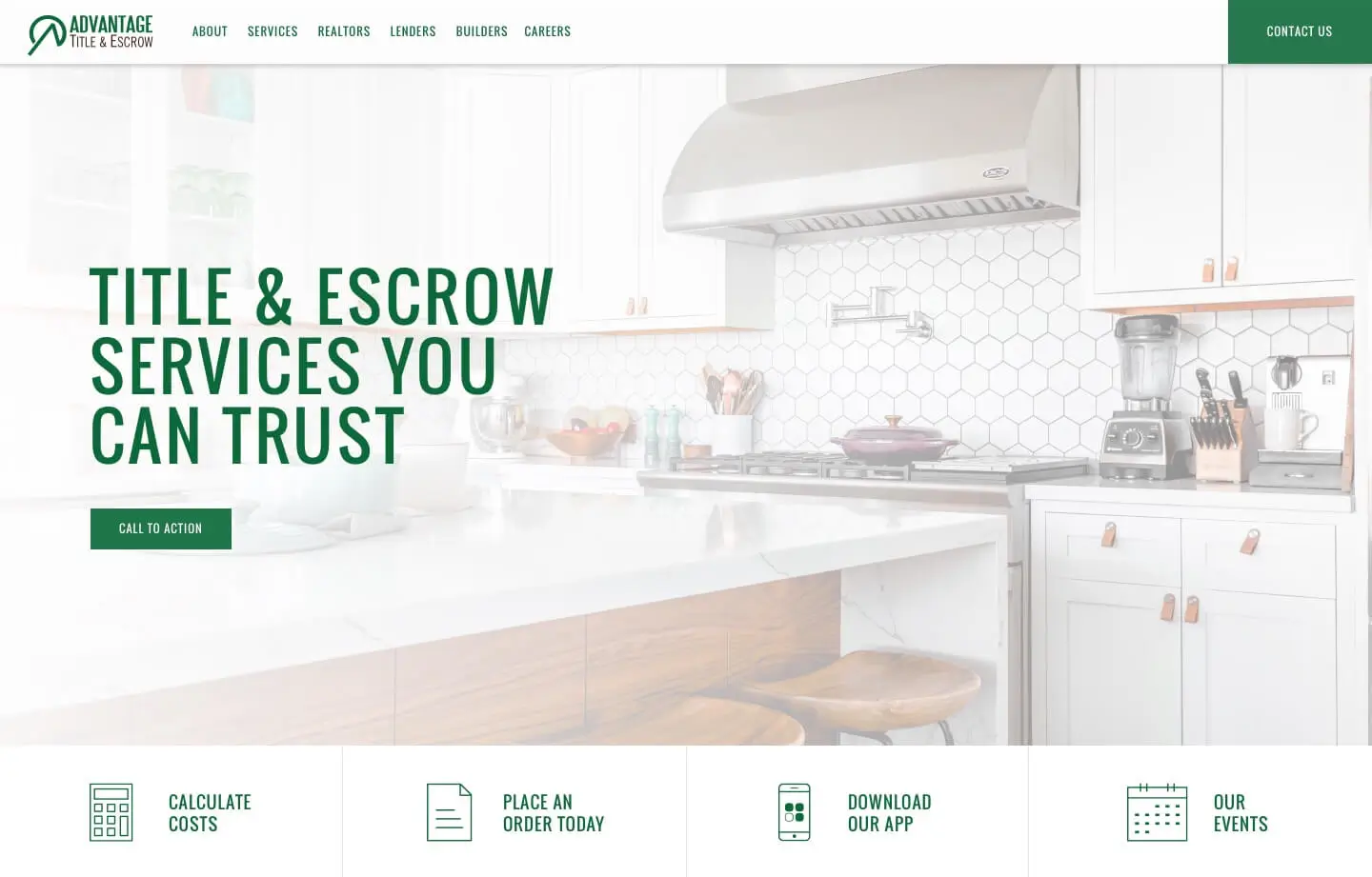 Title and Escrow service website for advantage title and escrow